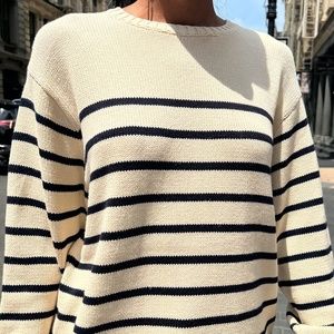 Brandy Melville Brianna Cotton Thin Stripe Sweater